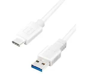 LogiLink USB-C bílá / Kabel USB-C / USB-C (M) - USB-A (M) / 3 m / USB 3.2 Gen 1 / 5 Gbit/s