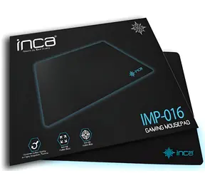 INCA IMP-016 černá / Podložka pod myš / textil / 220x290x3 mm / protiskluzová základna