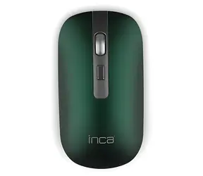 INCA IWM-531RY zelená / Bezdrátová myš / 1600 DPI / 4 tlačítka / Bluetooth