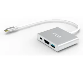 INCA ITPC-04T / Adaptér USB-C / HDMI 4K 30Hz / Thunderbolt 3 / USB-A / PD 100W