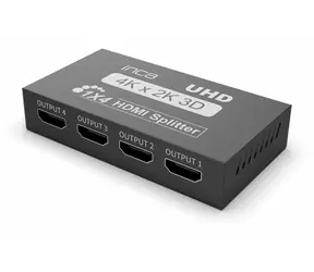 INCA HDMI Splitter 1x4 černá / HDMI splitter / 4K / 340MHz / HDMI 1.4
