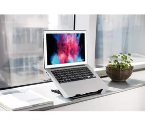 Manhattan Stojan pro notebook 5 poloh / Stojan pro notebook / 10-15,6" / nosnost 5 kg / ocel / černá