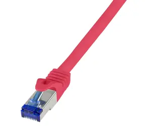 LogiLink Ultraflex Cat.6A červená 0,5 m / Patch kabel / S/FTP / RJ-45 / 10 Gigabit Ethernet / PoE++