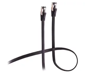 Shiverpeaks CAT8.1 U/FTP plochý černá / Patch kabel / 3 m / 40 Gbit/s