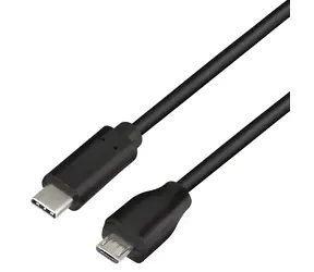 LogiLink USB-C - Micro-USB černá / Datový kabel / USB 2.0 / 0,5 m