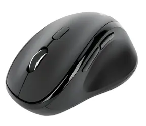 Manhattan Ergo černá / Bezdrátová myš / ergonomická / USB-A/C přijímač / 6 tlačítek / 1600 DPI