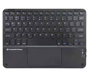Conceptronic Klávesnice s touchpadem černá / Bezdrátová klávesnice / touchpad / Bluetooth 5.4 / US layout