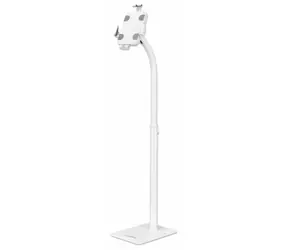 Manhattan Uzamykatelný stojan pro tablety bílá / Stojan pro tablety / 7,9"-11" / výškově nastavitelný / 360° rotace