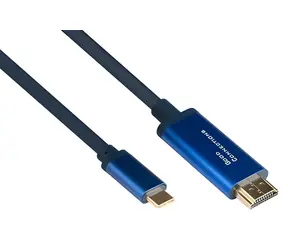 Good Connections SmartFLEX USB-C - HDMI 1m modrá / Kabel / 4K UHD 60Hz / HDMI 2.0b