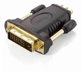 Equip redukce DVI-D(M)/HDMI(F) černá / Redukce / Oboustranná / max. 1920×1200 / Pozlacené kontakty