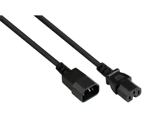 Good Connections C14 - C15 černá / Napájecí kabel / 5 m / 250 V / 10 A