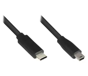 Good Connections USB-C - Mini USB černá / Kabel / USB 2.0 / 3 m