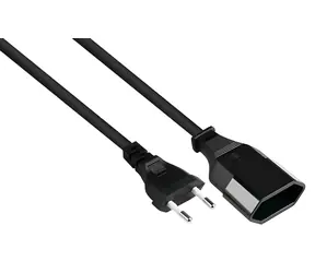 Good Connections Euro prodlužovací kabel černý / Prodlužovací kabel / 1 m / 250 V / VDE