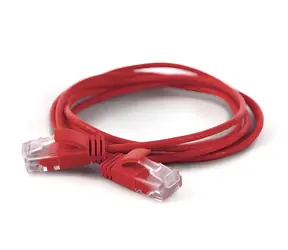 Wantec CAT6a UTP červená / Patch kabel / 25 m / RJ-45 / 500 MHz