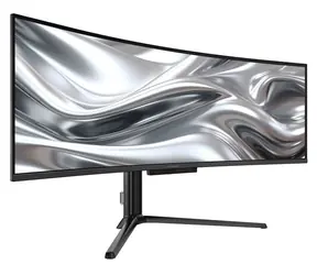 49" LC-Power LC-M49QCO černá / Monitor / QD-OLED / 5120x1440 / 144 Hz / 1800R / DP+HDMI / USB-C