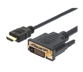 Techly ICOC-HDMI-D-018 černá / Kabel HDMI - DVI-D / 1,8 m / Full HD