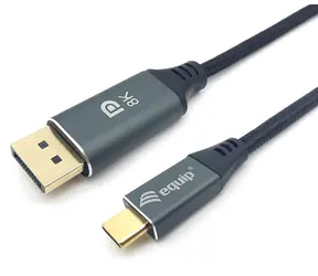 Equip adaptér USB-C na DisplayPort šedá / Adaptér / DP 1.4 / 8K 60Hz / 1 m
