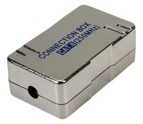 LogiLink CAT6 spojovací box kovová / Spojovací box / LSA / Kov