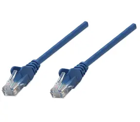 Intellinet Patch kabel Cat6 U/UTP modrá 1 m / Patch kabel / CAT6 / U/UTP / RJ-45