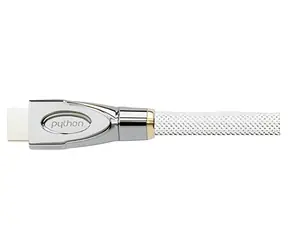 Python HDMI 2.0 kabel bílá / HDMI kabel / 4K 4096×2160 px / 60 Hz / 0,5 m / nylonový oplet