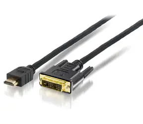Equip HDMI-DVI-D kabel propojovací 10 m černý / Kabel / HDMI / DVI-D / 1920x1200 60Hz
