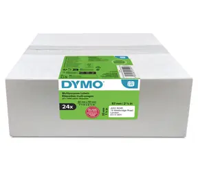 Dymo papírové štítky 57x32 mm bílé / Etikety / pro zpáteční adresu / 24 x 1000 ks