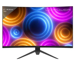 27" LC-Power LC-M27QC černá / Monitor / VA / QHD 2560x1440 / 180Hz / zakřivený / FreeSync Premium