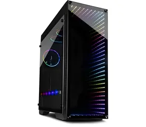 Inter-Tech X-908 Infini2 černá / Skříň / Tower / Tvrzené sklo / 3x 120 mm RGB / ATX