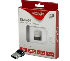 Inter-Tech DMG-08 / WiFi/Bluetooth adaptér / USB 2.0 / Wi-Fi 4 802.11n / 150 Mbps / 2,4 GHz