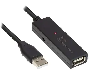 Good Connections USB-A - USB-A 20 m černá / Prodlužovací kabel / USB 2.0 / 480 Mbit/s / aktivní