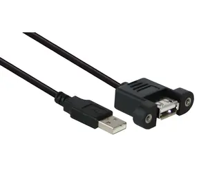 Good Connections USB-A - USB-A vestavná černá / Prodlužovací kabel / USB 2.0 / 1,8 m