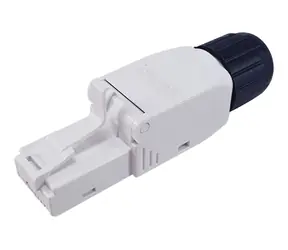 Equip RJ45 Cat6 bílá / Konektor / nestíněný / pozlacené kontakty / bez nářadí / 5 ks