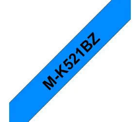 Brother M-K521 / Kazeta s páskou / Nelaminovaná / Modrá/Černá / 9 mm / 8 m