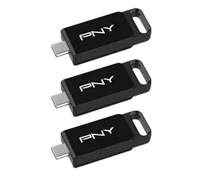 PNY Elite 128GB černá / Flash disk / USB-C 3.2 Gen 1 / 3 ks