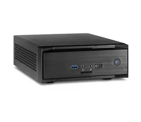 Inter-Tech MW-01 II černá / Skříň / Mini-ITX / čtečka karet SD / USB-C / bez zdroje