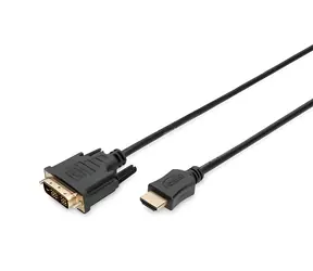 Digitus HDMI - DVI-D(18+1) černá / Propojovací kabel / Single Link / Full HD 1080p 60Hz / 3 m