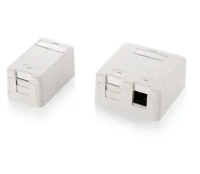 Equip Zásuvka pod omítku 1-Port bílá / Zásuvka pod omítku / Keystone / RJ-45 / nestíněná
