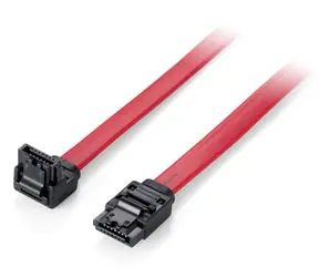Equip kabel SATA 7-pin - 7-pin červená / Kabel SATA / lomený / 6 Gbit/s / 0,5 m