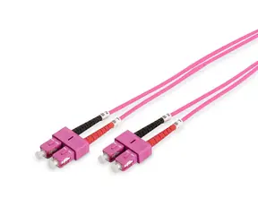 DIGITUS SC/SC / Optický patch kabel / Multimode 50/125 µm / OM4 / Duplex / 3 m