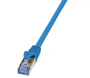 LogiLink CAT6A S/FTP 1 m modrá / Patch kabel / RJ45-RJ45 / 10Gbit / LSZH