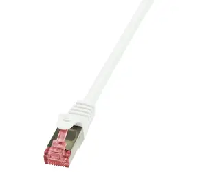 LogiLink PrimeLine bílá / Patch kabel / Cat6 S/FTP / RJ-45 / 1,5 m