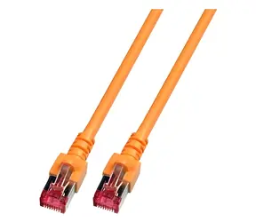 EFB CAT6 S/FTP 10m oranžová / Patch kabel / RJ45-RJ45 / LSZH