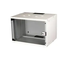 Equip ECO 540x400mm světle šedá / Nástěnná skříň / 19" / 7U / Skleněné dveře