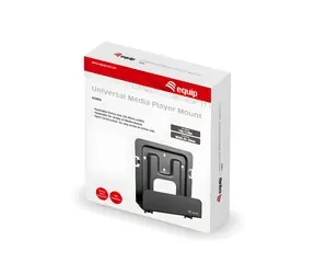 Equip 650896 černá / Nástěnný držák pro media přehrávač / nosnost 1 kg / šířka zařízení 25-39 mm