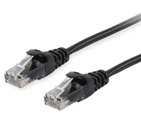 Equip Cat6a černá / Patch kabel / U/UTP / RJ-45 / 1,5 m / LSZH