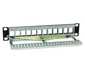Equip / Patch panel / 10" / 12 portů Keystone / FTP stíněný / 1U / černá