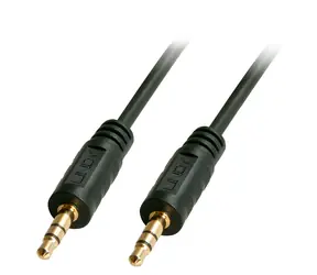 Lindy audio kabel Jack 3,5 mm - Jack 3,5 mm černý / Audio kabel / Stereo / 0,25 m