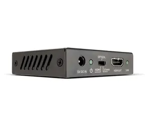 Lindy HDMI 18G Audio Embedder černá / HDMI audio embedder / 4K 60Hz / TOSLink a 3,5mm audio vstup