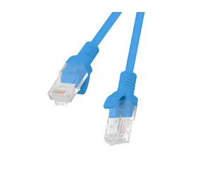 Lanberg CAT6 UTP 0,5m modrá / Patch kabel / RJ45-RJ45 / Fluke Passed