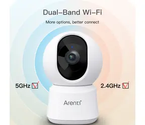 Arenti Indoor 5MP Priv / Vnitřní IP kamera / 2880 × 1600 px / Pan-Tilt / Wi-Fi 2,4/5 GHz / IR 10 m